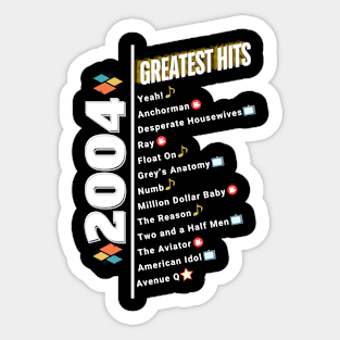 2004 Time Capsule Era - Front & Back - Retro Pop Culture Sticker